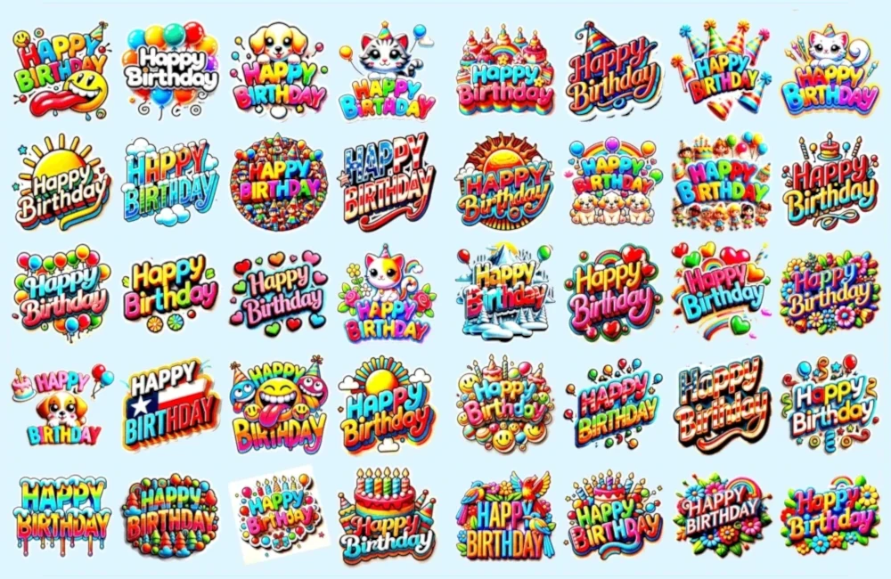 Birthday Stickers