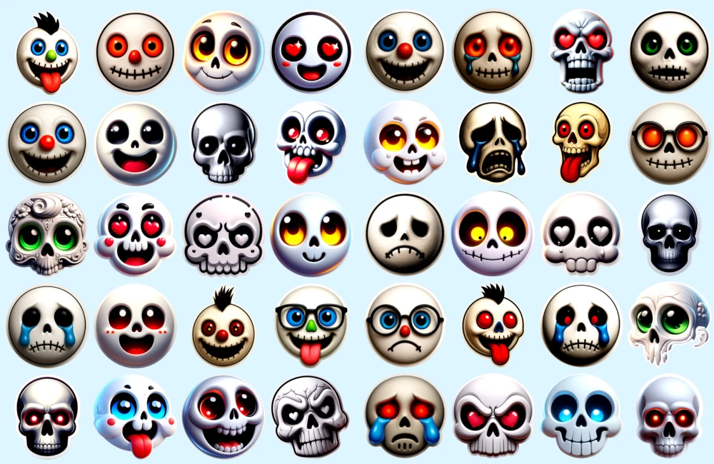 Skull and Ghost Stickers